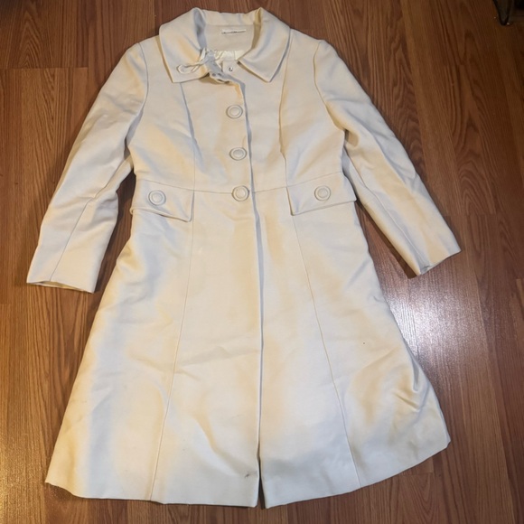 VTG 60’s Emma Domb California White Dress & Coat Set Size S Retro Classic Career - Picture 2 of 16